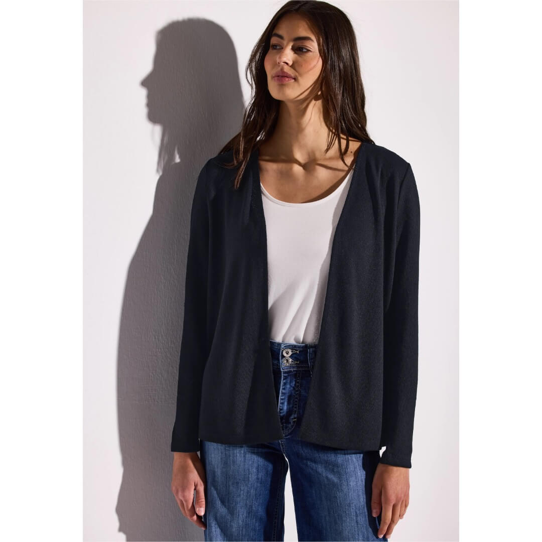 Street One neuletakki ohut, tummansininen - Moment.fi