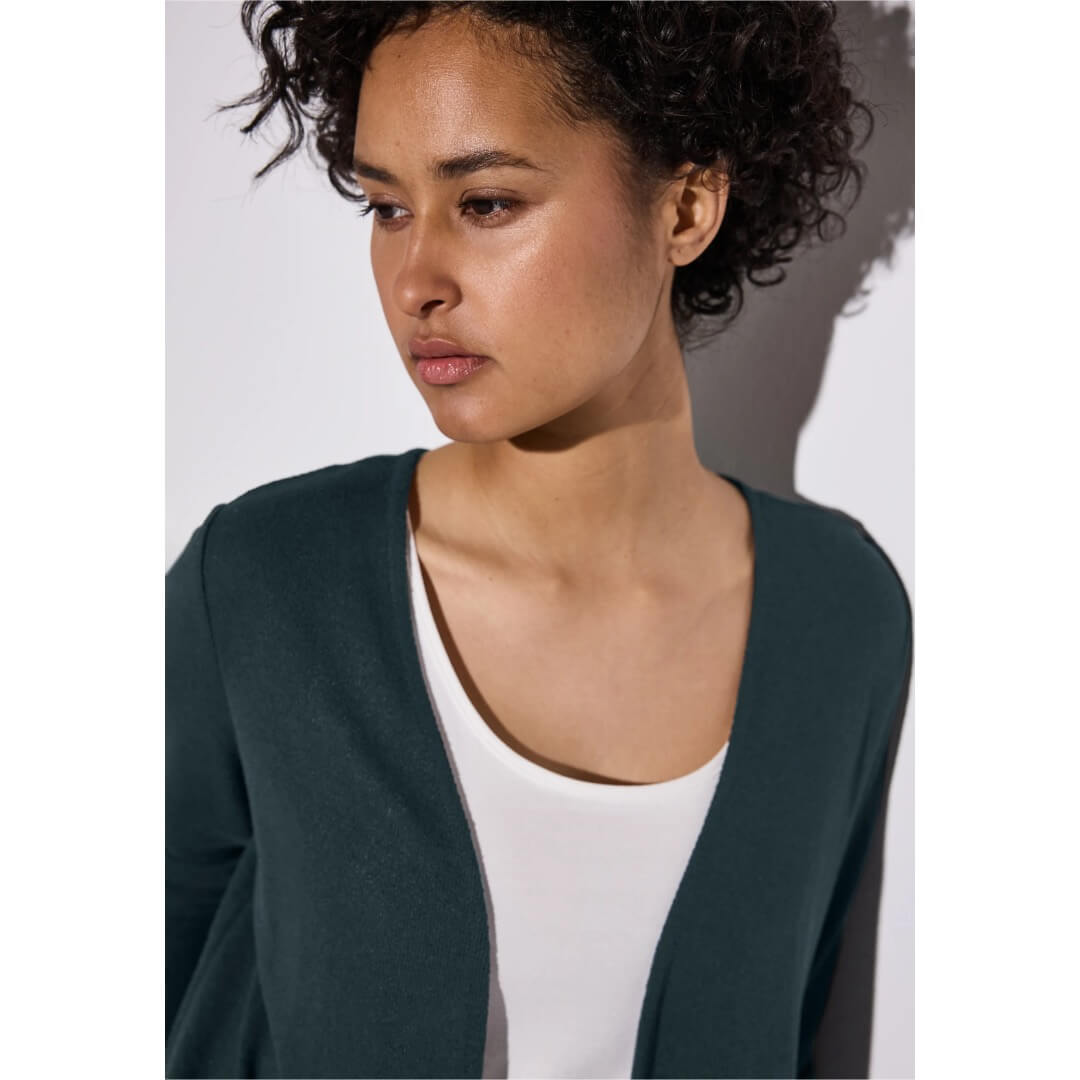 Street One neuletakki ohut, tummanvihreä - Moment.fi