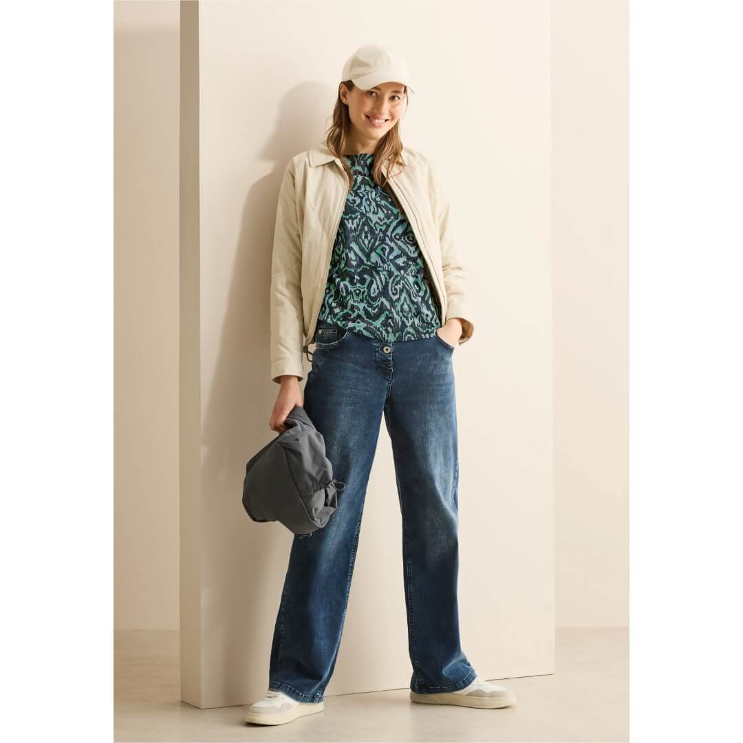 Cecil kuosipaita 3/4, vihreä - Moment.fi