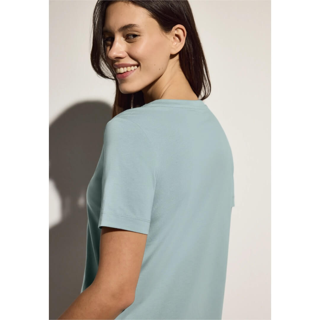 Cecil t-paita printti, vaaleanvihreä - Moment.fi