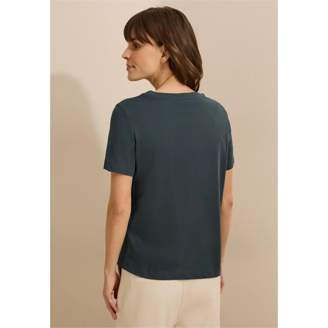 Cecil t-paita printti, tummanvihreä - Moment.fi