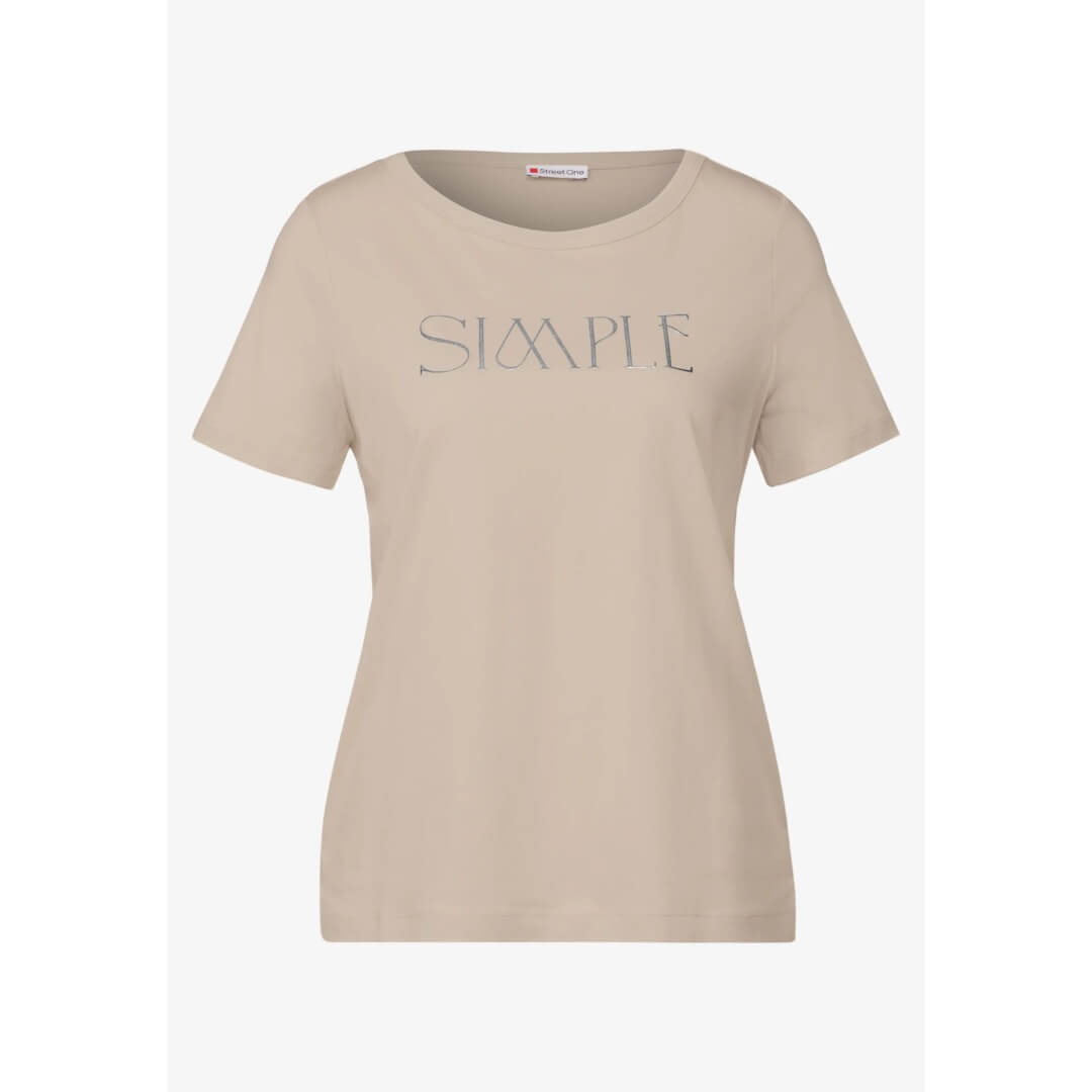 Street One t-paita modaali, beige - Moment.fi