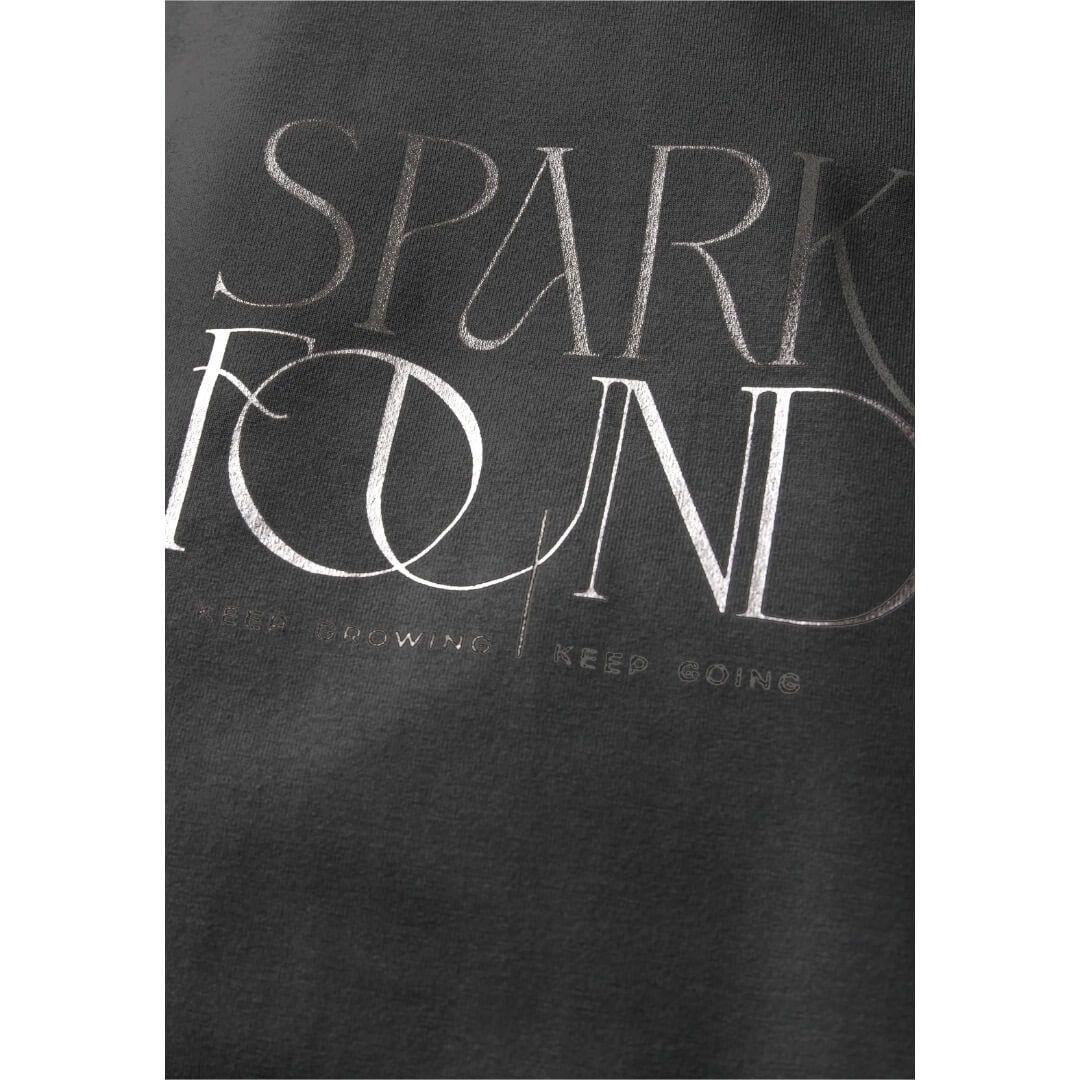 Street One t-paita folioprintti, hiilenharmaa - Moment.fi