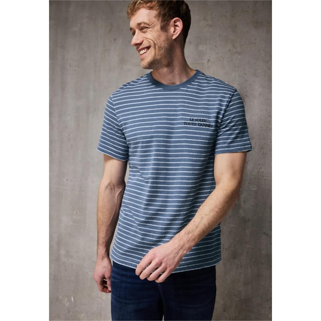 Street One t-paita raita, keskisininen - Moment.fi