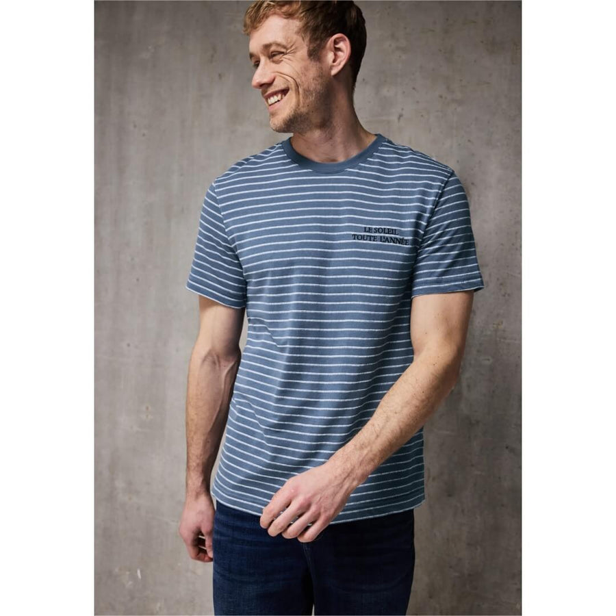 Street One t-paita raita, keskisininen - Moment.fi