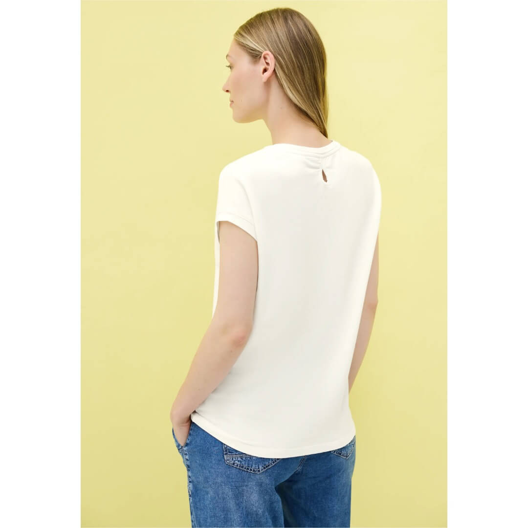 Cecil t-paita modaali, valkoinen - Moment.fi