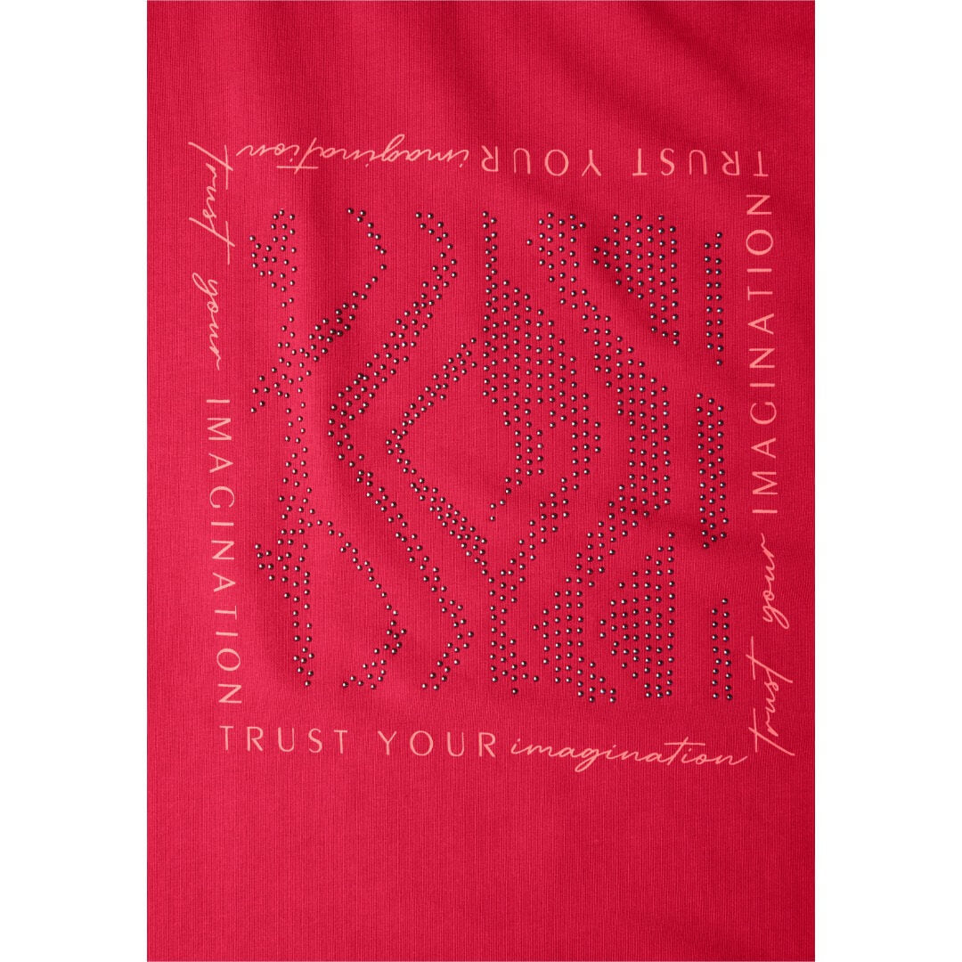 Cecil t-paita modaali, punainen - Moment.fi