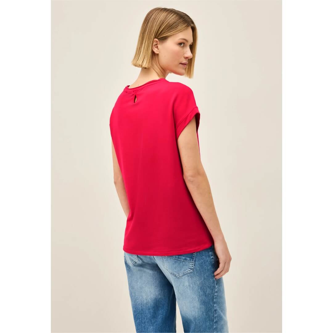 Cecil t-paita modaali, punainen - Moment.fi
