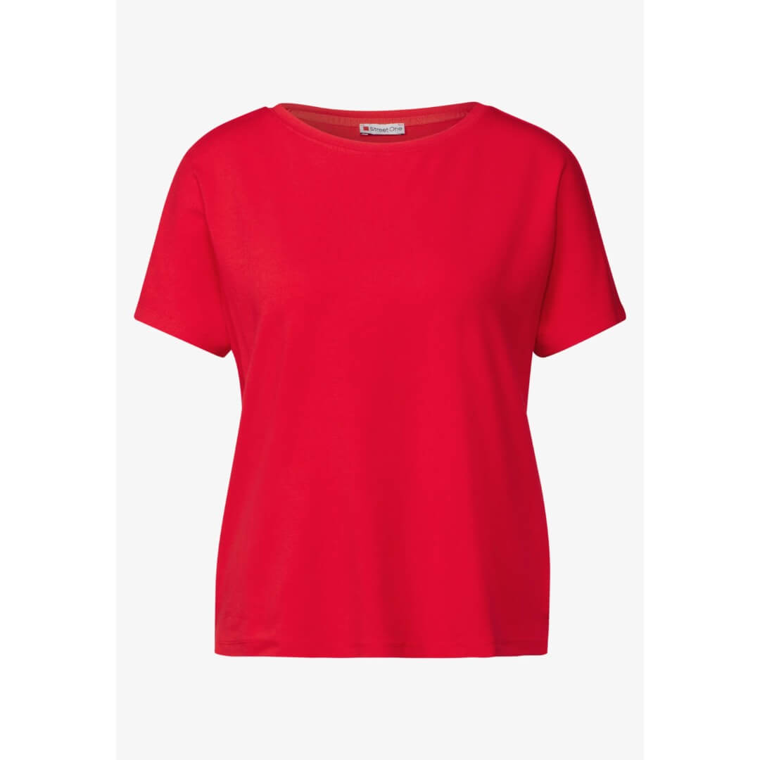 Street One t-paita stretch, punainen - Moment.fi