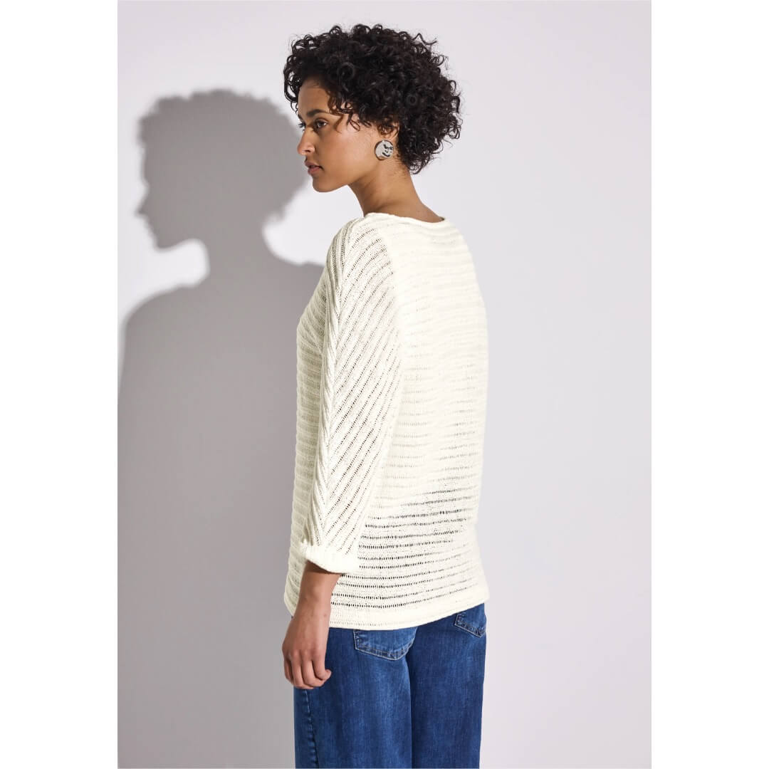 Street One neule, luonnonvalkoinen - Moment.fi