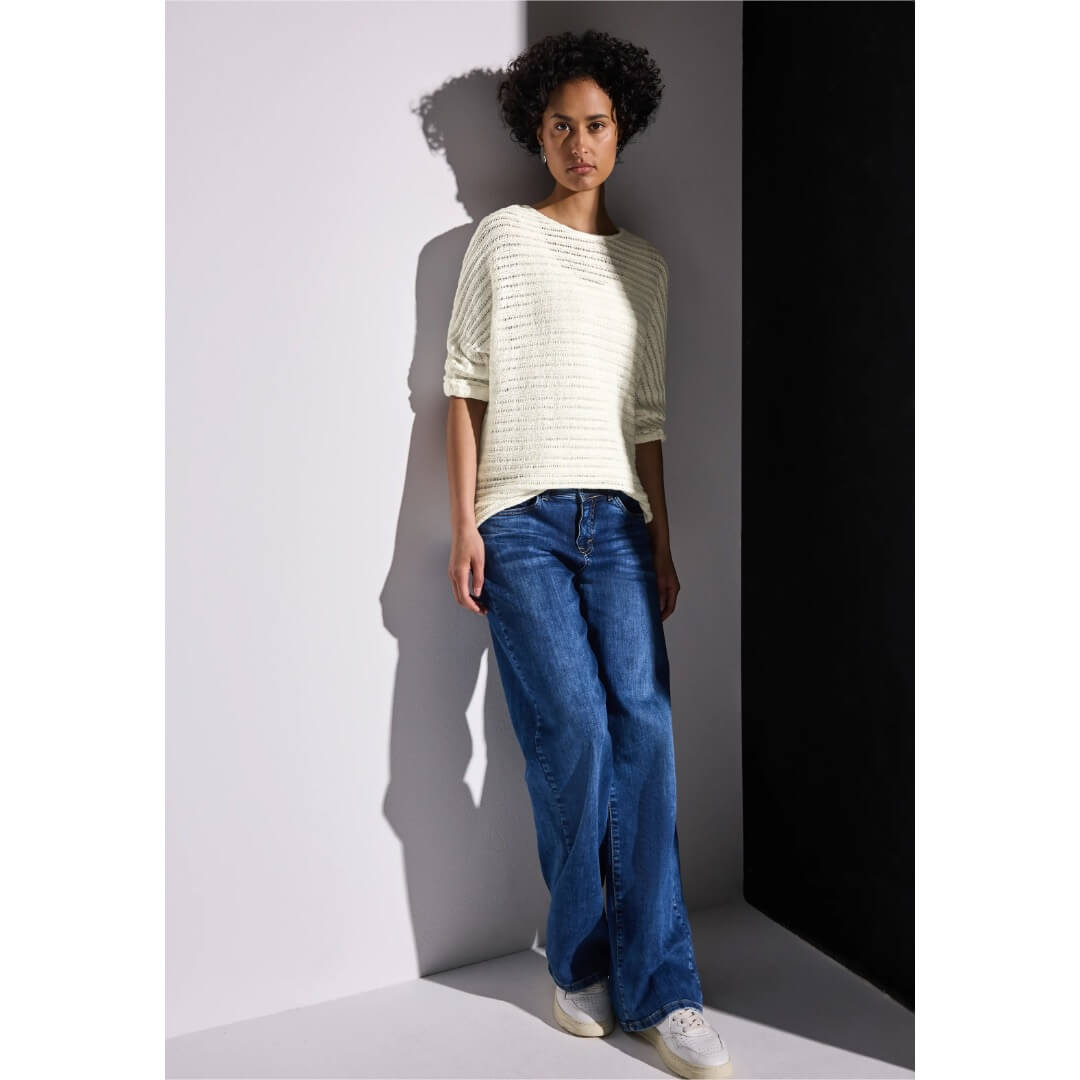 Street One neule, luonnonvalkoinen - Moment.fi