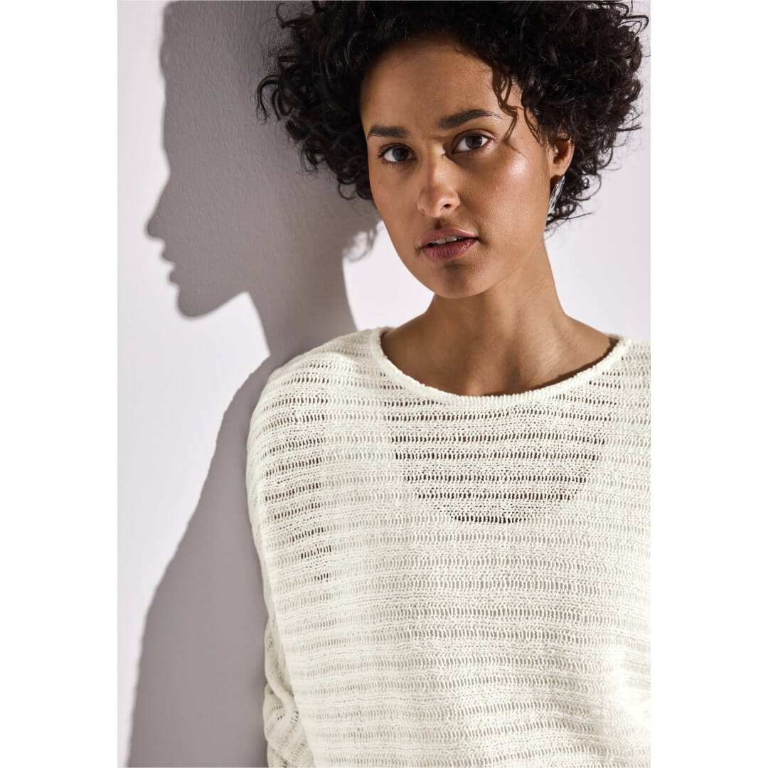 Street One neule, luonnonvalkoinen - Moment.fi