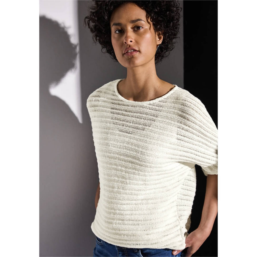 Street One neule, luonnonvalkoinen - Moment.fi