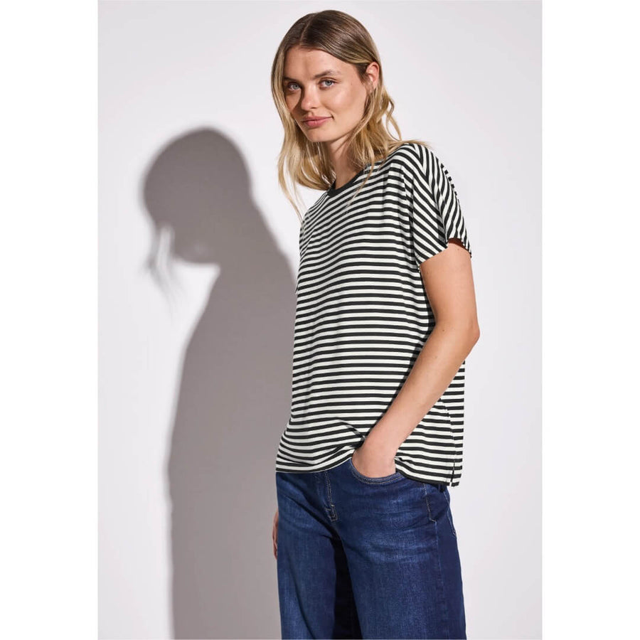 Street One raitapaita, musta - Moment.fi