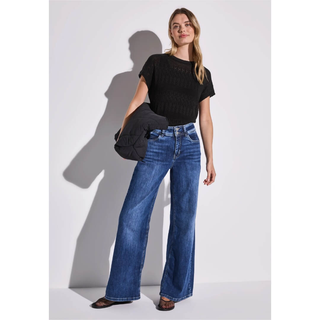 Street One pitsipaita, musta - Moment.fi