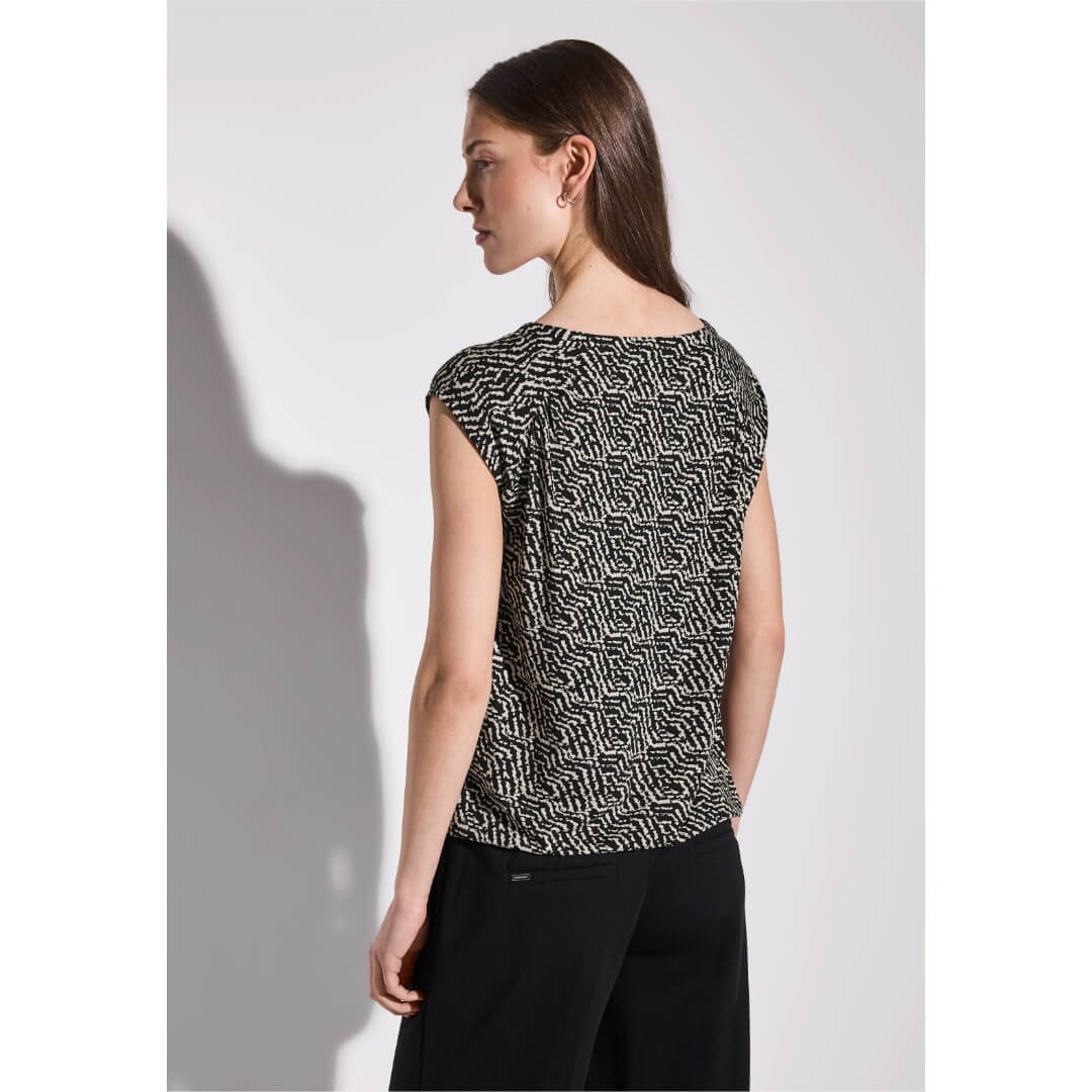 Street One kuositoppi jersey, musta - Moment.fi