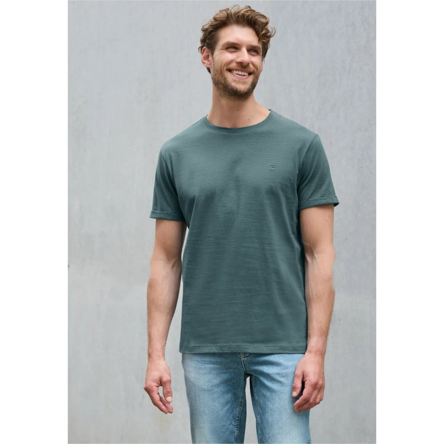 Street One t-paita mininraita, vihreä - Moment.fi