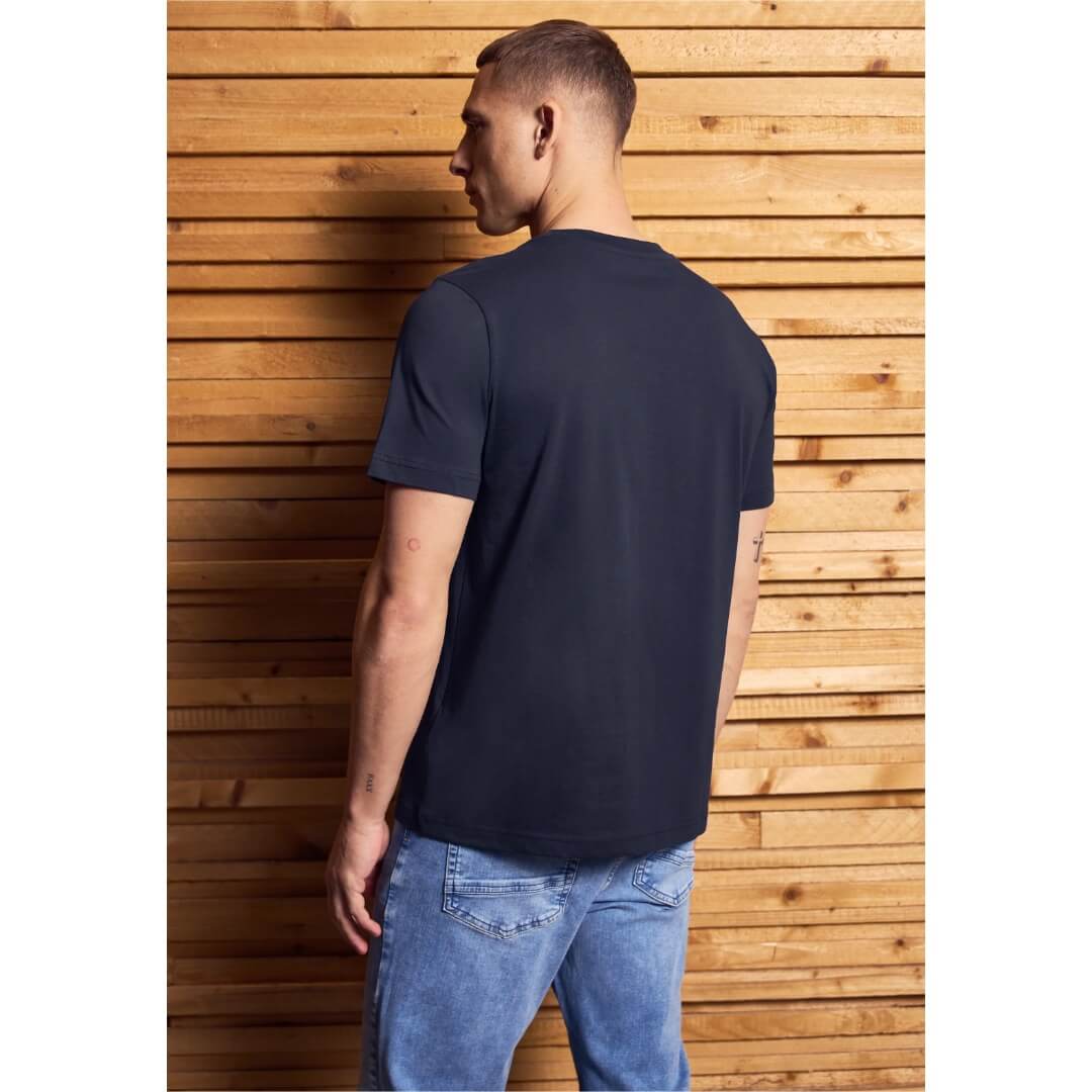 Street One t-paita, tummansininen - Moment.fi