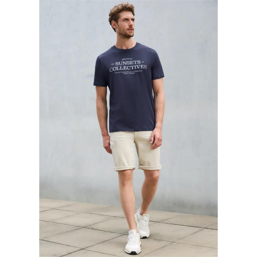 Street One t-paita printti, tummansininen - Moment.fi