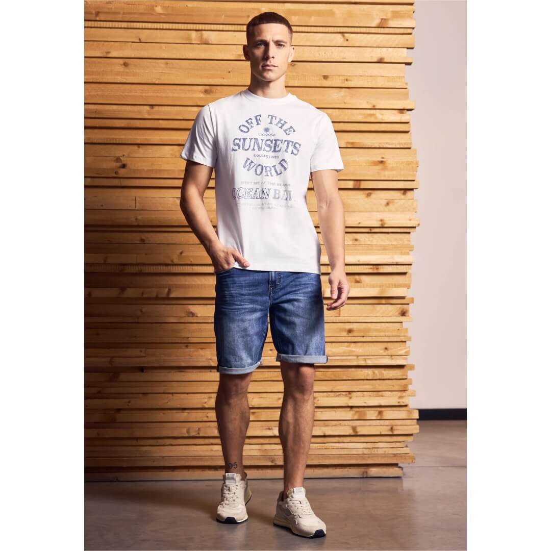 Street One t-paita printti, valkoinen - Moment.fi