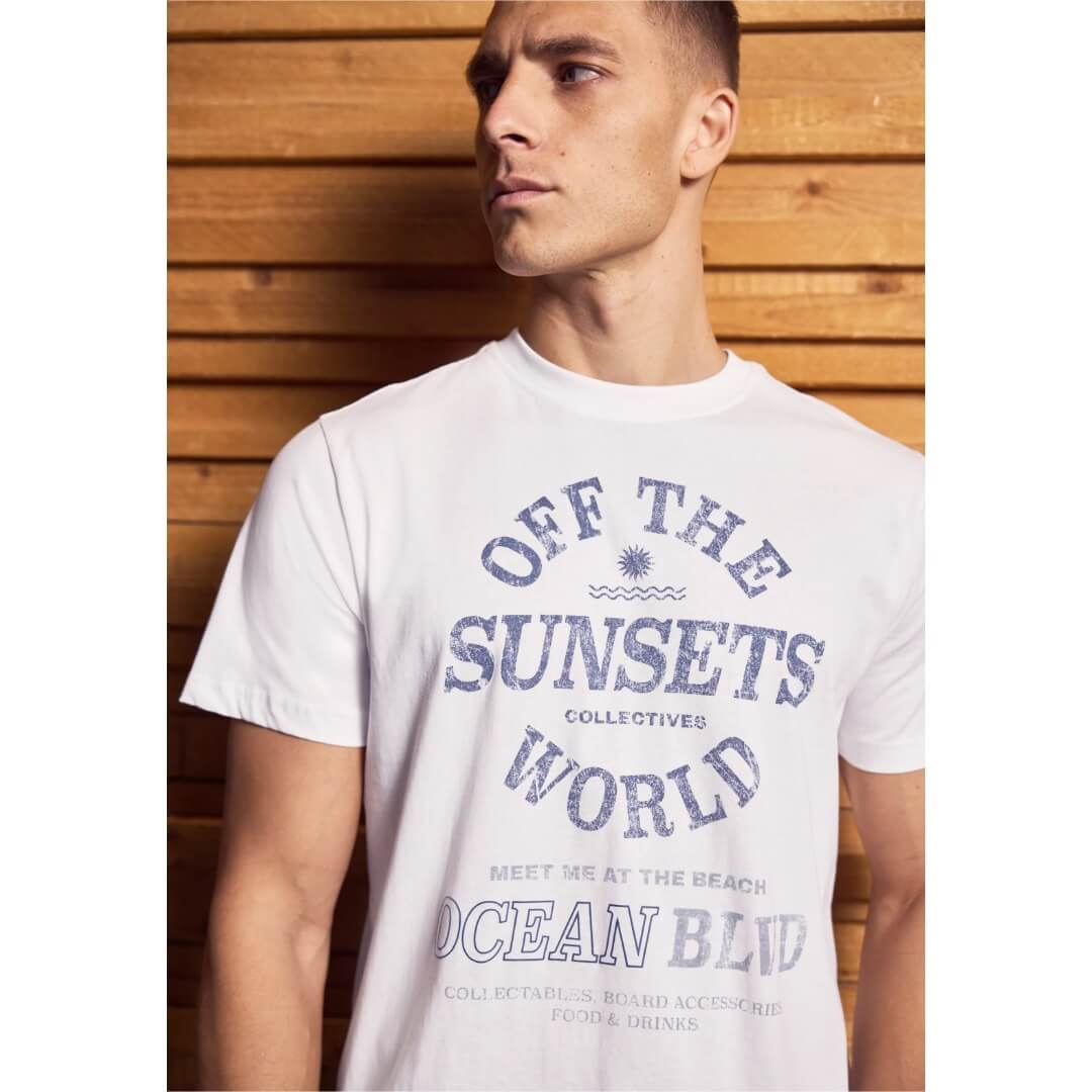 Street One t-paita printti, valkoinen - Moment.fi