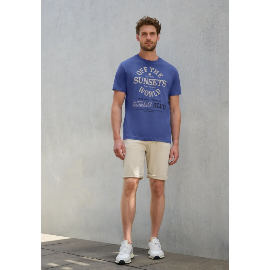 Street One t-paita printti, kirkassininen - Moment.fi