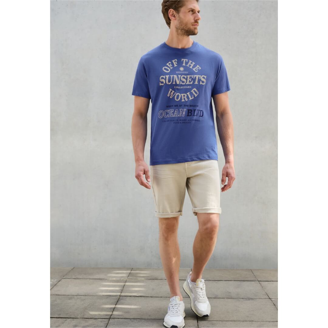 Street One t-paita printti, kirkassininen - Moment.fi