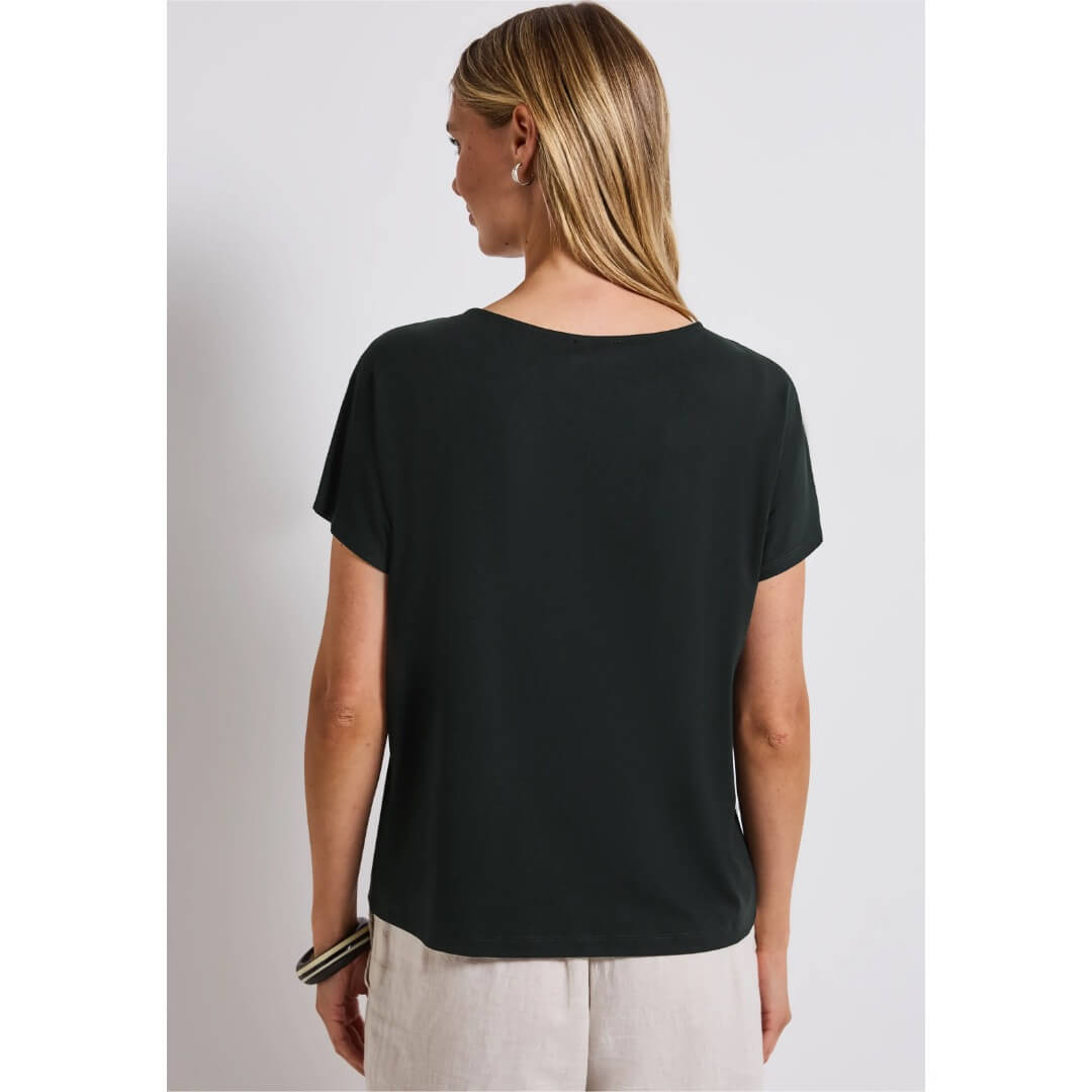 Street One paita detail, tummanvihreä - Moment.fi