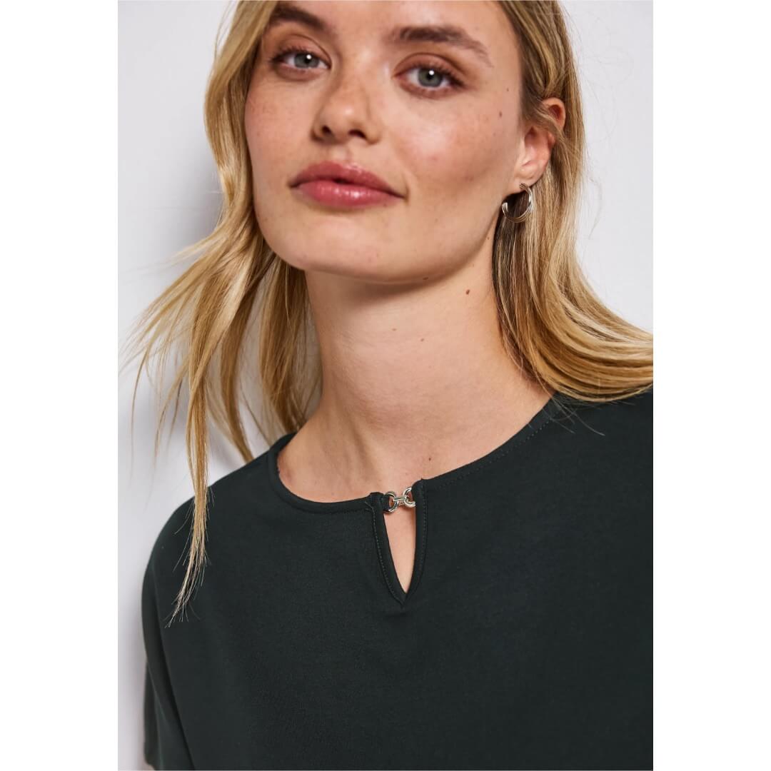 Street One paita detail, tummanvihreä - Moment.fi