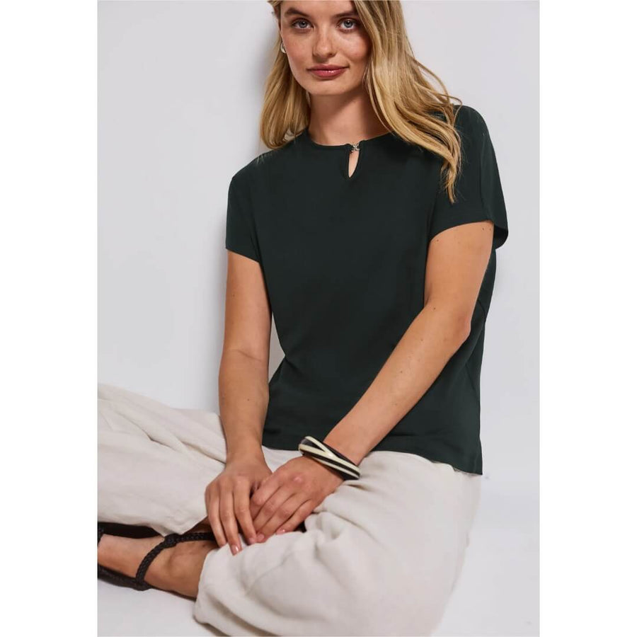 Street One paita detail, tummanvihreä - Moment.fi