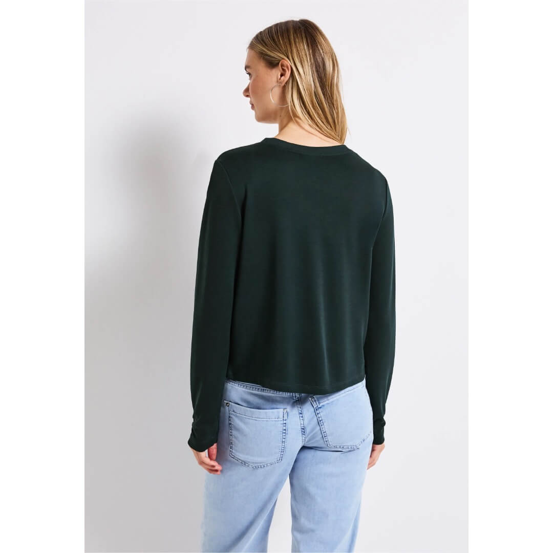 Street One trikoojakki, tummanvihreä - Moment.fi