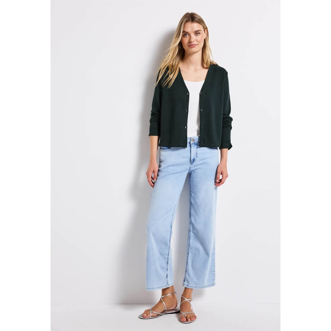 Street One trikoojakki, tummanvihreä - Moment.fi