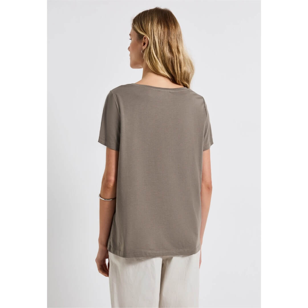 Street One t-paita modaali, beige - Moment.fi