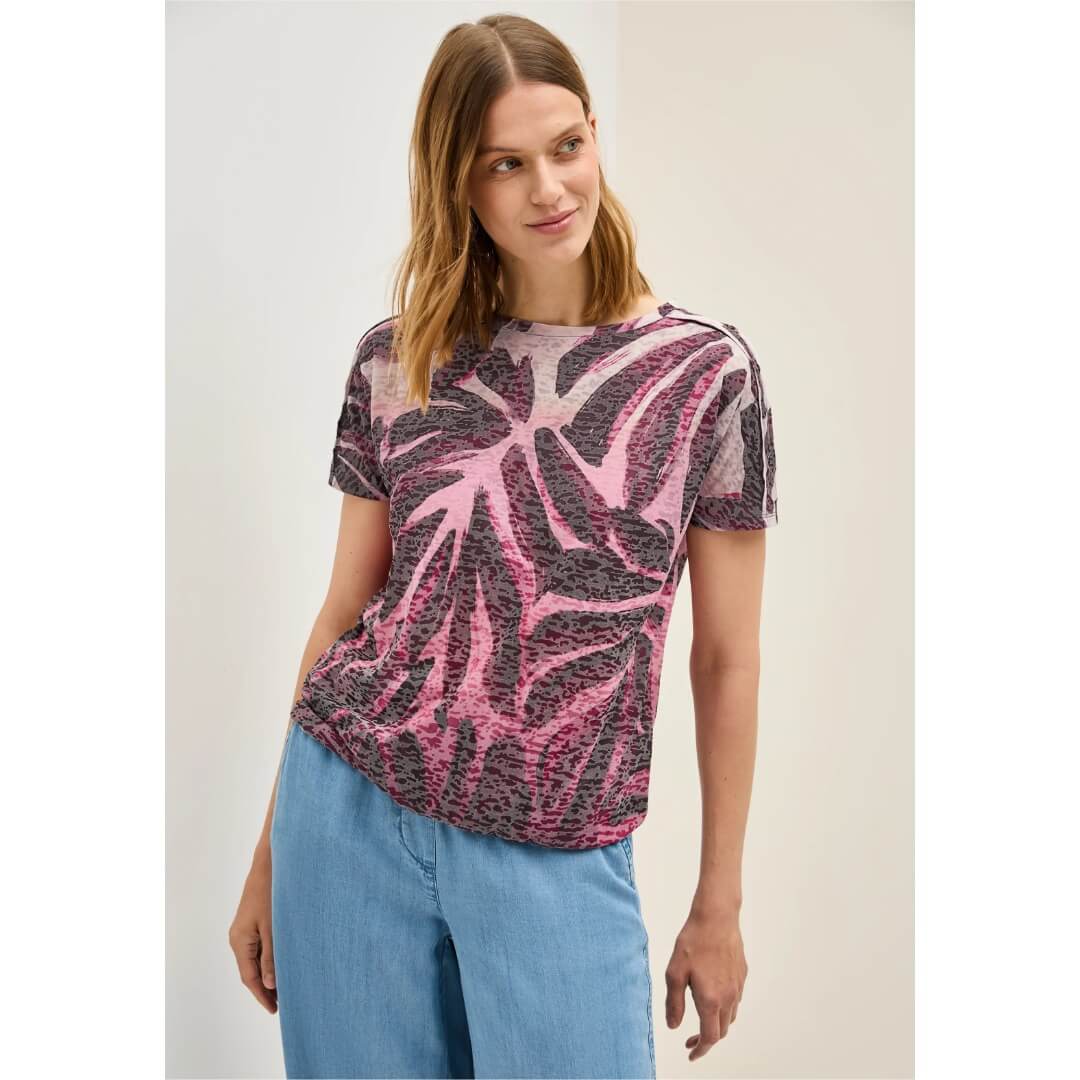 Cecil kuosipaita, viini - Moment.fi