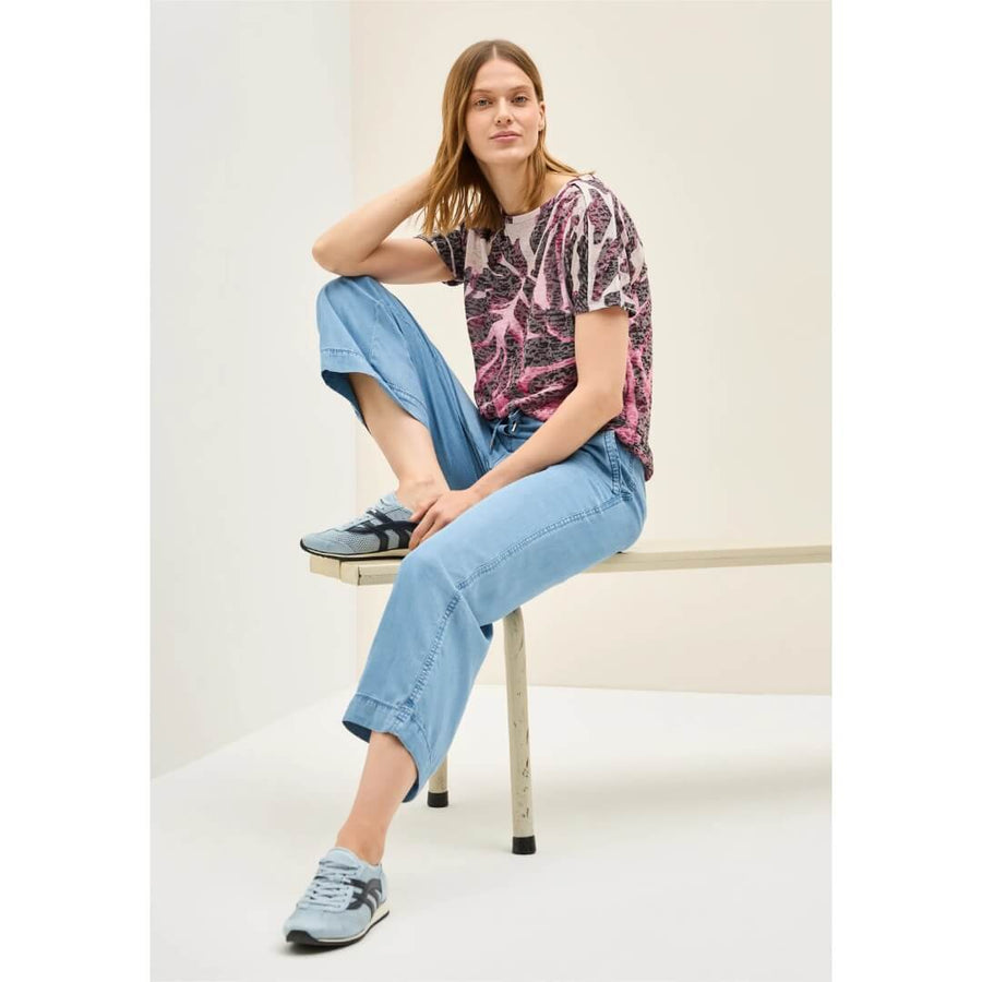 Cecil kuosipaita, viini - Moment.fi