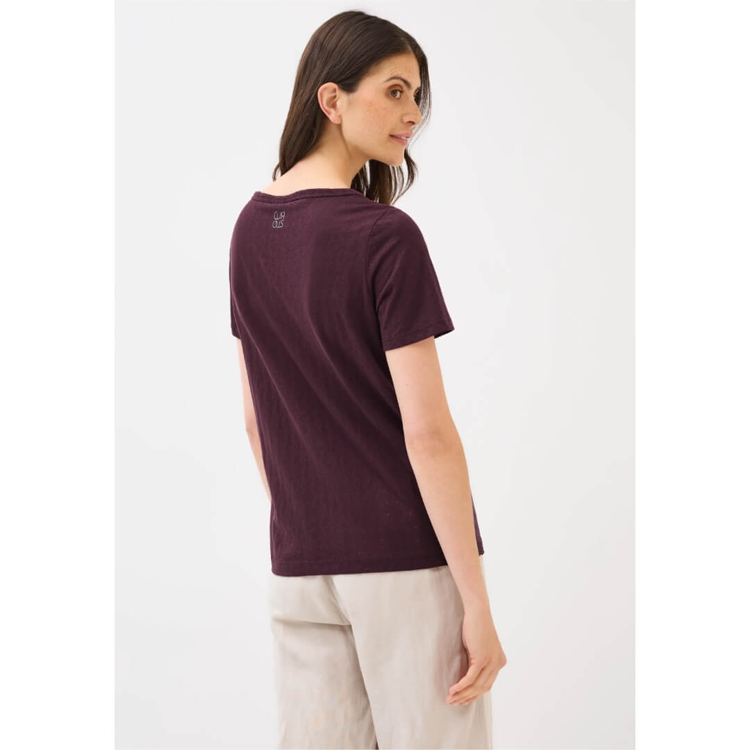 Cecil t-paita, viininpunainen - Moment.fi