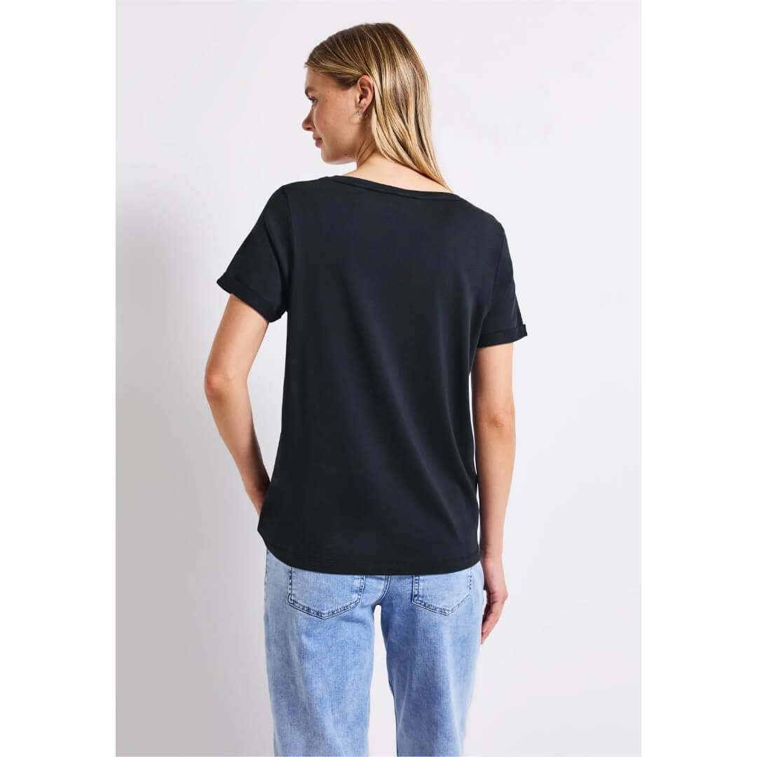 Street One t-paita modaali, Tummanvihreä - Moment.fi