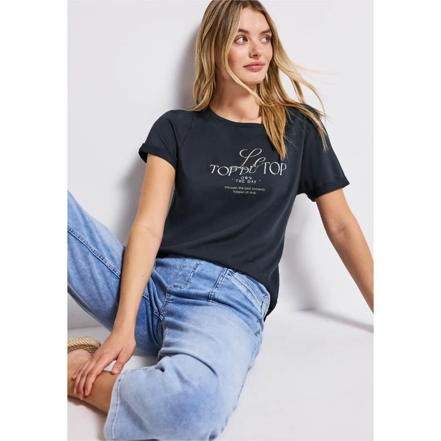 Street One t-paita modaali, Tummanvihreä - Moment.fi