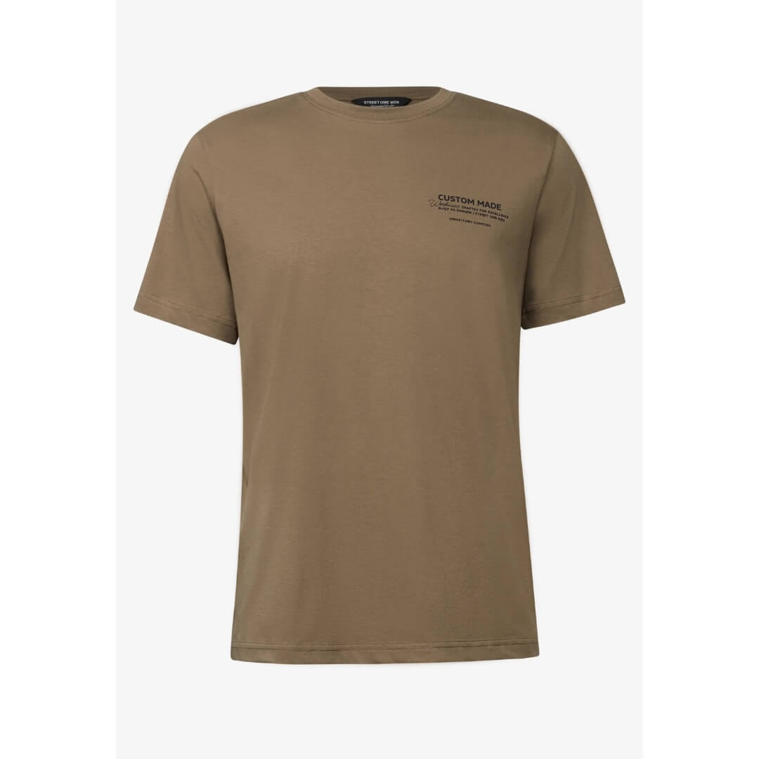 Street One t-paita printti, beige - Moment.fi