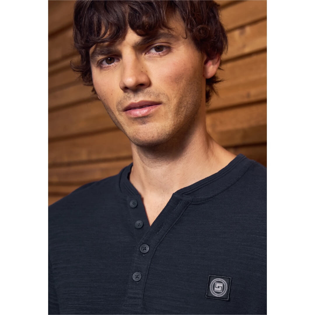 Street One trikoopaita napit, tummansininen