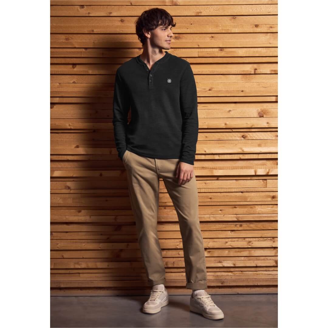 Street One trikoopaita napit, tummanharmaa