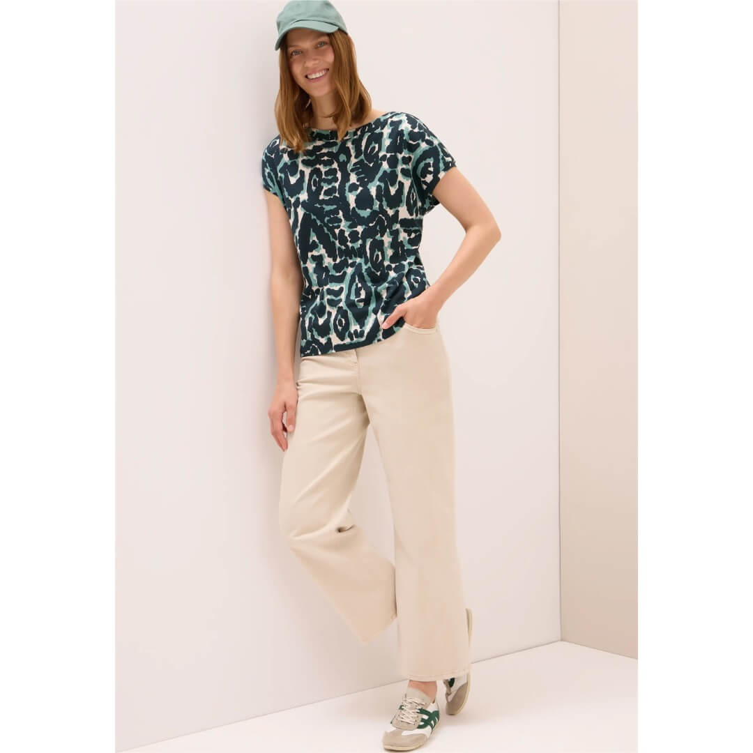 Cecil kuosipaita modaali, vihreä - Moment.fi