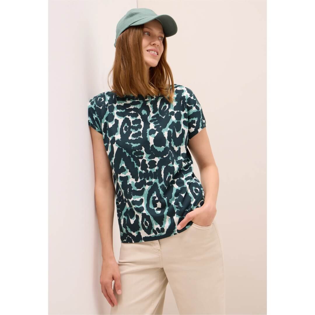 Cecil kuosipaita modaali, vihreä - Moment.fi