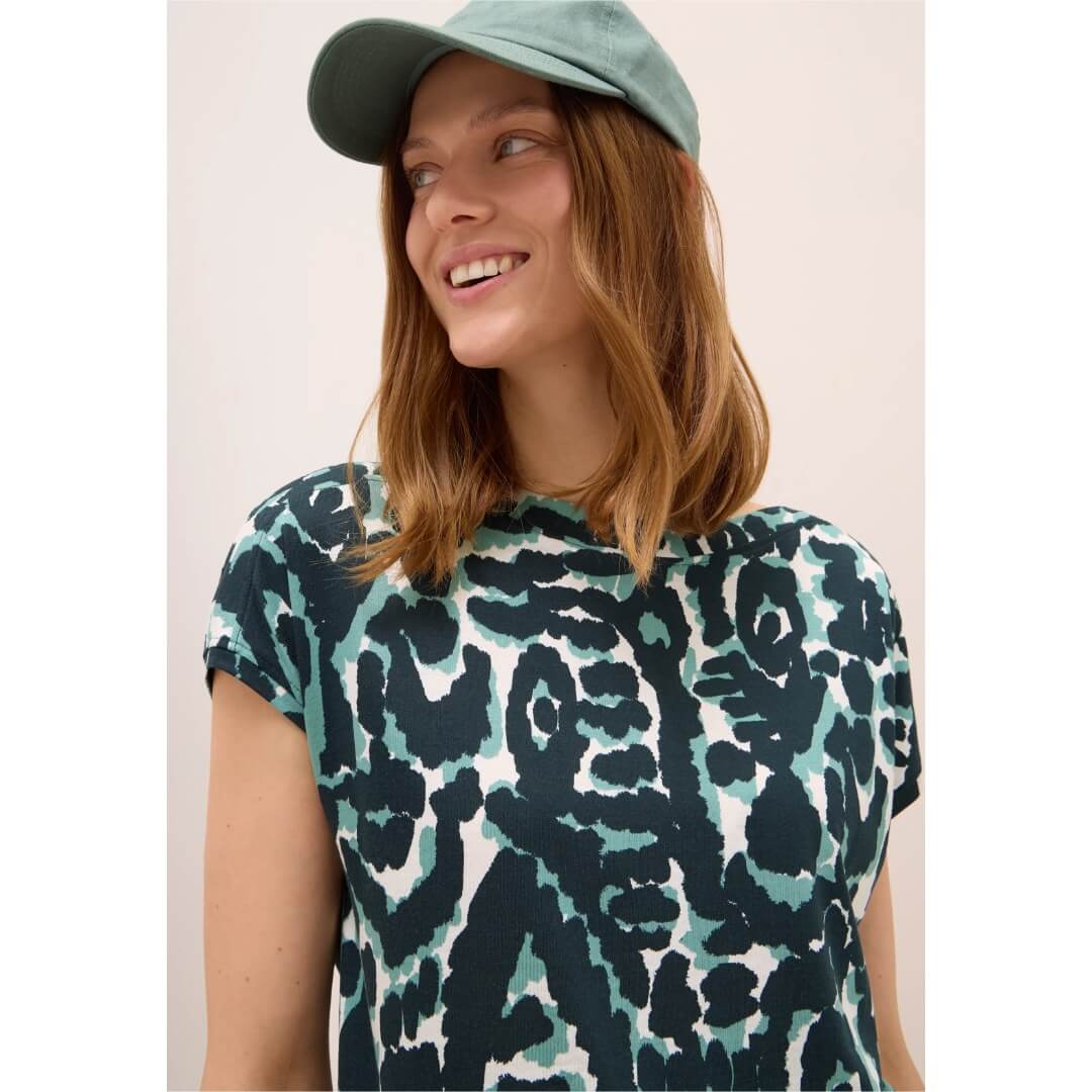 Cecil kuosipaita modaali, vihreä - Moment.fi