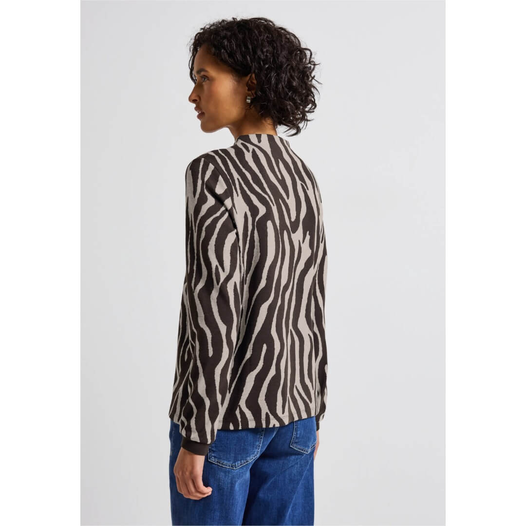 Street One kuosijersey, ruskea - Moment.fi