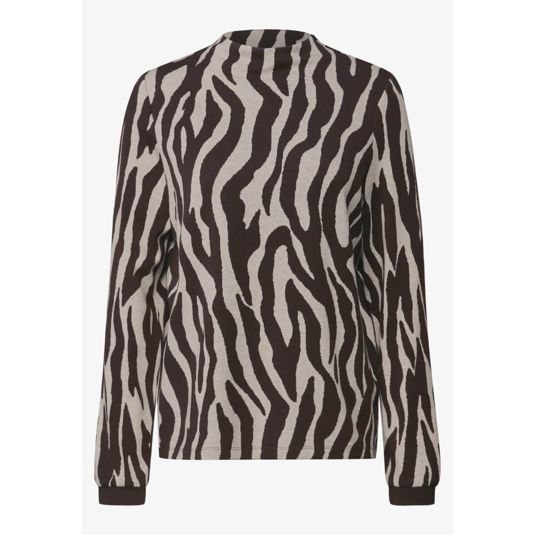 Street One kuosijersey, ruskea - Moment.fi