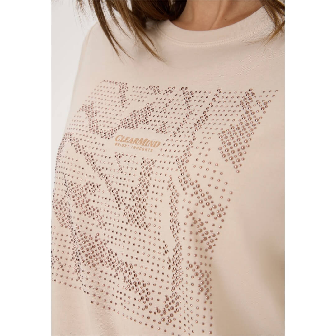 Street One trikoopaita 3/4, beige - Moment.fi