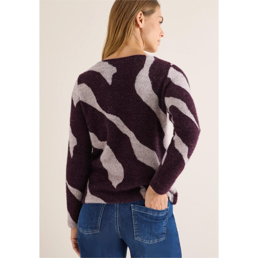 Cecil kuosineule, tummaluumu - Moment.fi