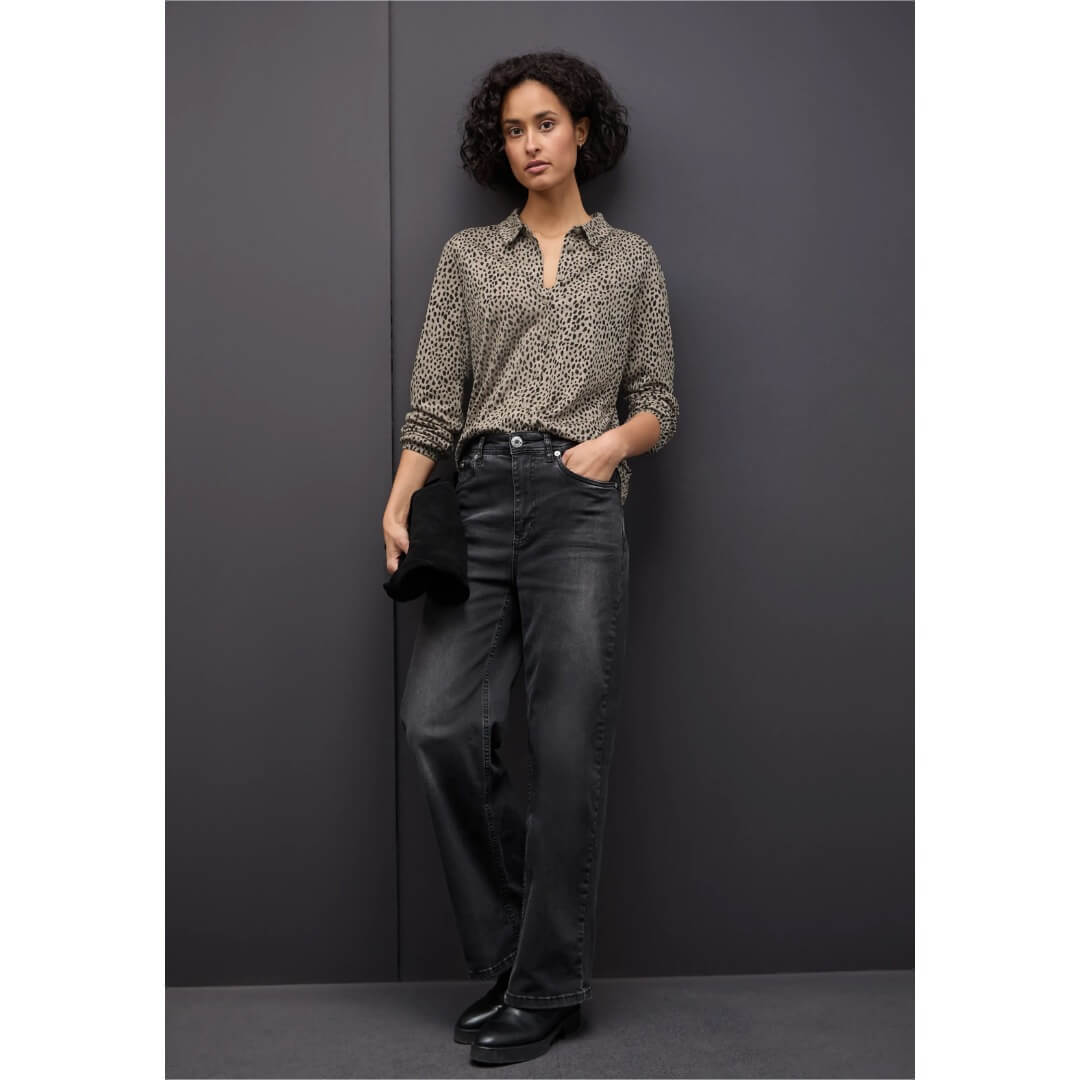 Street One kuosipaita, beige - Moment.fi