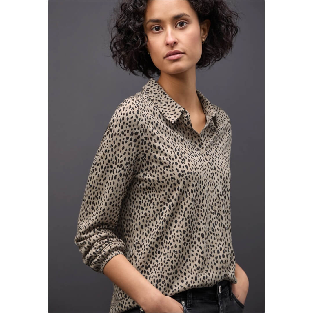 Street One kuosipaita, beige - Moment.fi